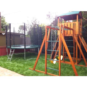 10 FT Infinity Bounce Trampoline Combo