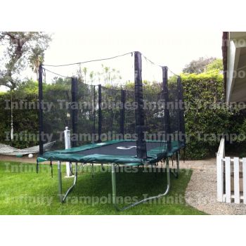 8x14 FT  Infinity Bounce Trampoline Heavy Duty Combo