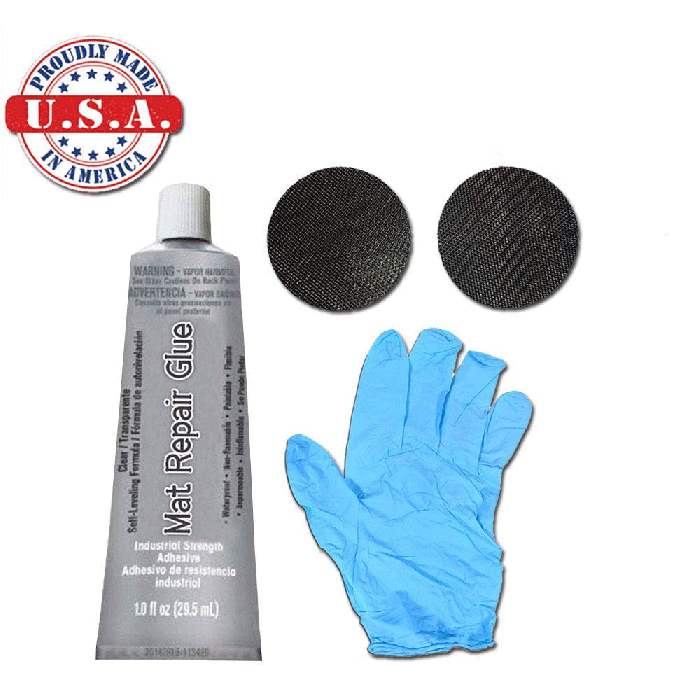 Trampoline Patch Repair Kit Replacement Repair Patches with  Glue/Squeegee/Wipes